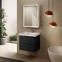 Товар: "S3" тумба под умывальник подвесная 60 см., цвет антрацит. арт-AQM900360GM - фото 4 "S3" тумба под умывальник подвесная 60 см., цвет антрацит. арт-AQM900360GM — фото 4, Тумбы под раковину