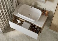 Столешница ЛИБЕРТИ 90, белый глянец 1A279703LY010 — фото 8, Столешницы под раковину