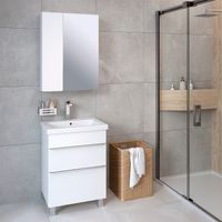 Тумба напольная с умывальником AXIOMA 60 /2 ящ/ AQUA DE MARCO 5060WGAXI/F — фото 6, Тумбы с раковиной