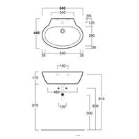 Товар: Раковина SIMAS LFT Spazio подвесная или накладная с одним намеченным отверстием цвет белый LFT24 - фото 2 Раковина SIMAS LFT Spazio подвесная или накладная с одним намеченным отверстием цвет белый LFT24 — фото 2, Раковины накладные