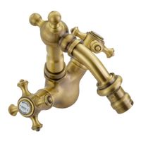 Товар: PRESTIGE См-ль д/биде излив "змейка", донный клапан "click-clack", бронза 31624 - фото 2 PRESTIGE См-ль д/биде излив "змейка", донный клапан "click-clack", бронза 31624 — фото 2, Смесители для биде