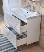 Тумба под раковину VIGO Geometry 2-80 напольная белый (tn.bsf.GEO.9696.80.2Y) — фото 3, Тумбы под раковину