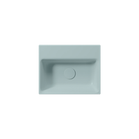 раковина подвесная/встраиваемая NUBES 40x32 без перелива голубой матовый арт-9684115 — фото 1, Раковины подвесные