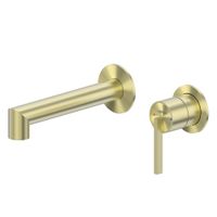 Смеситель ABBER Perfekte 316 AF8A12BG скрытый монтаж для раковины, золото брашированное — фото 1, Смесители для раковины