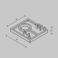 Комплектующие для трековой системы Technical арт-TRAM034EC-41B — фото 2, Комплектующие для освещения
