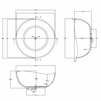 Прозрачная ванна ABBER Kristall AT9705Opal коричневая — фото 5, Ванны из полиэфирной смолы