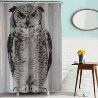 шторка д/в тканевая 180х180см "Сова" MZ-50 — фото 1, Шторки на ванну