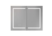 Товар: Шкаф зеркало для ванной с подсветкой Aquatek AQ7904-MLC, прямоугольное, сенсорное управление, 900*700*133 - фото 2 Шкаф зеркало для ванной с подсветкой Aquatek AQ7904-MLC, прямоугольное, сенсорное управление, 900*700*133 — фото 2, Зеркальные шкафы в ванную