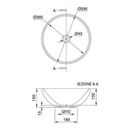 Товар: Раковина Scarabeo SFERA накладная без перелива без отверстий цвет белый арт-8009 - фото 4 Раковина Scarabeo SFERA накладная без перелива без отверстий цвет белый арт-8009 — фото 4, Раковины накладные