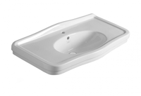 Раковина SIMAS LONDRA подвесная на ноги на кронштейны с одним отверстием цвет белый LO934 — фото 1, Раковины подвесные