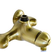 OXFORD Душевой настенный гарнитур (см-ль д/душа/колонна ARCO/верхний душ/шланг/ручной душ),бронза 30948 — фото 4, Душевые стойки