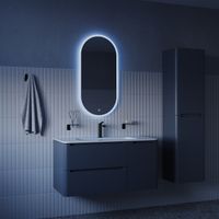 Зеркало с подсветкой IDDIS Uniq 3 в 1, два навеса, 90/45 см (UNI9045i98) — фото 1, Зеркала в ванную комнату