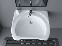 Раковина КЕРАМИН ИНКЛЮЖН 65 белый глянец CDB00022846 (4810531133827) — фото 3, Раковины подвесные