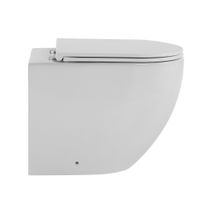 Унитаз ABBER Bequem AC1111T приставной белый, безободковый, смыв торнадо — фото 6, Напольные унитазы