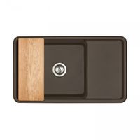 Мойка для кухни Беллис 87 870x510x250 мм, прямоуг., кофе 1A724832BS280 — фото 3, Кухонные мойки