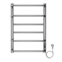 Полотенцесушитель электрический AZARIO MILAN 400/600 6 секций, диммер справа, хром арт-AZ90846 — фото 1, Электрические полотенцесушители