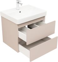 Тумба под раковину Aquanet Вега 2.0 60 бежевый 00337941 — фото 2, Тумбы под раковину