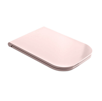 Сиденье с крышкой Scarabeo TEOREMA 2.0 с микролифтом цвет розовый матовый арт-8305/B 54 — фото 1, Сиденья для унитаза