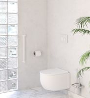 Поручень прямой Поручень Сунержа прямой d 28 мм / L 500 Матовый белый 30-3012-0500 — фото 1, Поручни для ванной