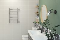 Полотенцесушитель водяной Стилье Версия-Б 600х400 (3+3) П 18 Чёрный 17610-6040 — фото 2, Водяные полотенцесушители