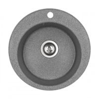 Мойка кухонная ШЕЛЛИ 50, круглая, серый 1A734732SS230 — фото 2, Кухонные мойки