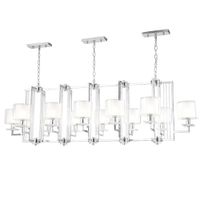 Люстра арт-NICOLAS SP12 L1600 NICKEL/WHITE — фото 2, Люстры