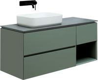 Тумба под раковину Allen Brau Infinity 120 1.21005.CGM L олива матовый — фото 9, Тумбы под раковину