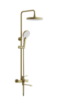 Душевая система BELZ, брашированное золото арт-B24812-5 — фото 1, Душевые стойки