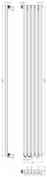 Отопительный радиатор Сунержа Эстет-1 EU50 левый 1800х225 5 секций Белый арт-12-0310-1805 — фото 4, Радиаторы отопления