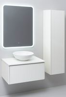 Шкаф-пенал подвесной MONACO 35 /белый софт/универсальный/ AQUA DE MARCO 3035WFMON — фото 8, Шкафы для ванной