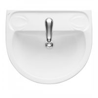 Умывальник "Лотос"58х50см. с отв., 1 сорт SANTERI 131106S0010B0 — фото 1, Раковины напольные