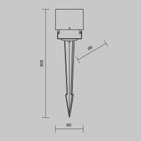 Ландшафтный светильник Outdoor O309FL-L8B3K — фото 2, Уличное освещение