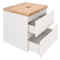 Тумба подвесная NORDIC 60 /левая/ со столешницей из массива 122 см под накладную раковину /AQUA DE MARCO 5060CNOR122/H/L — фото 7, Тумбы под раковину