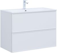 Тумба с раковиной Aquanet Арт 90 цв.белый матовый 00323573 — фото 1, Тумбы с раковиной