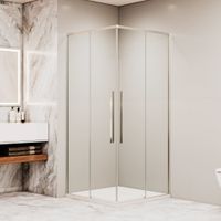 Душевой уголок квадратный RGW SV-31 100x100, профиль хром, стекло прозрачное/6 мм, арт-32323100-11 — фото 2, Квадратные душевые уголки