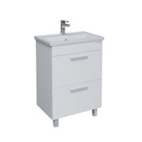 Тумба напольная "НЕО-60 см" с 2-я ящ. белая (ум.Фостер-60) арт-106028 — фото 1, Тумбы под раковину