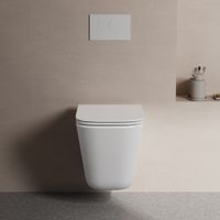 Унитаз ABBER Rechteck AC1219TC подвесной белый, безободковый, смыв торнадо, с закрытым дном — фото 4, Подвесные унитазы