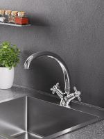 Agger Retro смеситель для кухни двухвентильный, хром арт-A1900200 — фото 5, Смесители для кухни