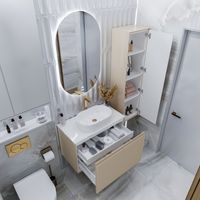 Товар: Пенал подвесной "КРИСТАЛЛ-35 см" универсальный беж. матовый 303544 - фото 3 Пенал подвесной "КРИСТАЛЛ-35 см" универсальный беж. матовый 303544 — фото 3, Пеналы для ванной комнаты