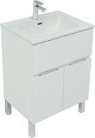 Тумба под раковину Aquanet Алвита New 60 1 ящик, 2 дверцы, белый матовый арт-00277546 — фото 10, Тумбы под раковину