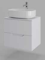 Orange Line Li-60TuwMDF+B07-540W тумба с раковиной подвесная 60 см, белый Li-60TuwMDF+B07-540W — фото 8, Тумбы с раковиной