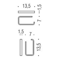 Держатель туалетной бумаги COLOMBO DESIGN TIME без крышки цвет хром арт-W4208 — фото 2, Держатели туалетной бумаги