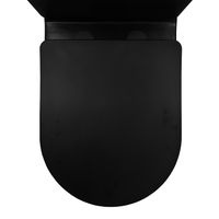 Унитаз-компакт Azario Black Queen 370х605х800 безободковый, с быстросъемным сиденьем микролифт, черный матовый арт-AZ-8380 — фото 5, Напольные унитазы