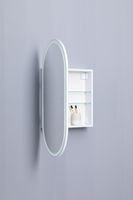 Зеркальный шкаф Aquanet Монте 50 белый, с LED подсветкой арт-00344787 — фото 12, Зеркальные шкафы в ванную