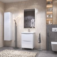 Тумба под раковину VIGO Glem 60 напольная белый арт-322 — фото 5, Тумбы под раковину