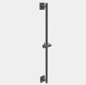 Штанга для душа, Gessi, Rilievo, длина штанги, мм-800, держатель ручного душа-есть, цвет-Black Metal Brushed PVD арт-59244.707 — фото 1, Штанги для душа