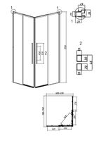 Товар: Душевое ограждение Grossman Galaxy 1/2.K33.01.80.42.00-1/2.K33.01.70.42.00 (80х70х195) раздвижная,графит сатин,стекло прозрачное,2 места арт-300.K33.01.8070.42.00 - фото 10 Душевое ограждение Grossman Galaxy 1/2.K33.01.80.42.00-1/2.K33.01.70.42.00 (80х70х195) раздвижная,графит сатин,стекло прозрачное,2 места арт-300.K33.01.8070.42.00 — фото 10, Прямоугольные душевые уголки