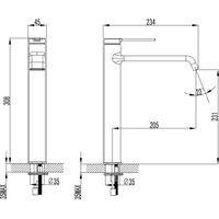 Товар: Смеситель для раковины-чаши Azario VINCENTE высокий, керамический картридж, без донного клапана, графит арт-AZ-VPV168R26AJ - фото 1 Смеситель для раковины-чаши Azario VINCENTE высокий, керамический картридж, без донного клапана, графит арт-AZ-VPV168R26AJ — фото 1, Смесители для раковины