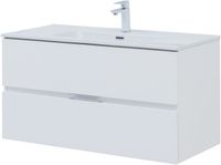 Мебель для ванной Aquanet Алвита New 100 2 ящика, белый матовый 00274205 — фото 11, Комплекты мебели для ванной
