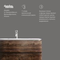 Sensation, База под раковину, подвесная, 100 см, ящики, орех, текстурированная, шт арт-M30FHX1002NF — фото 3, Тумбы под раковину